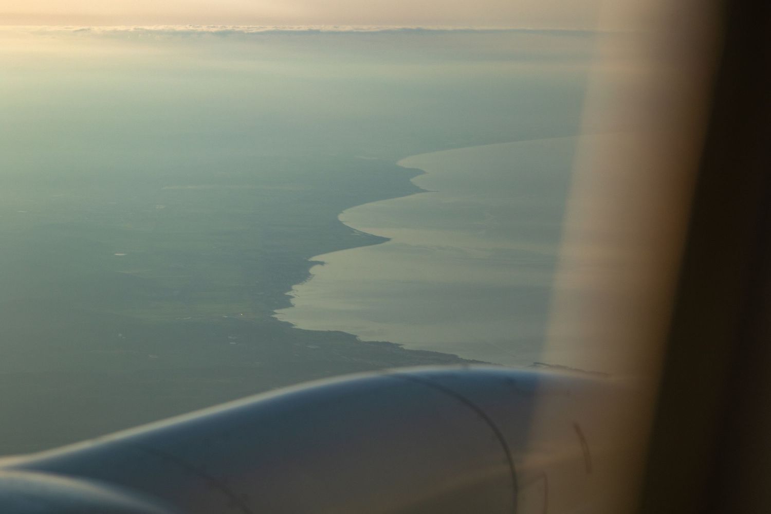 Vol en avion au dessus de l'Italie