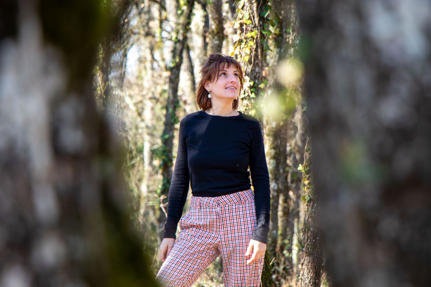 Portrait en sous bois
