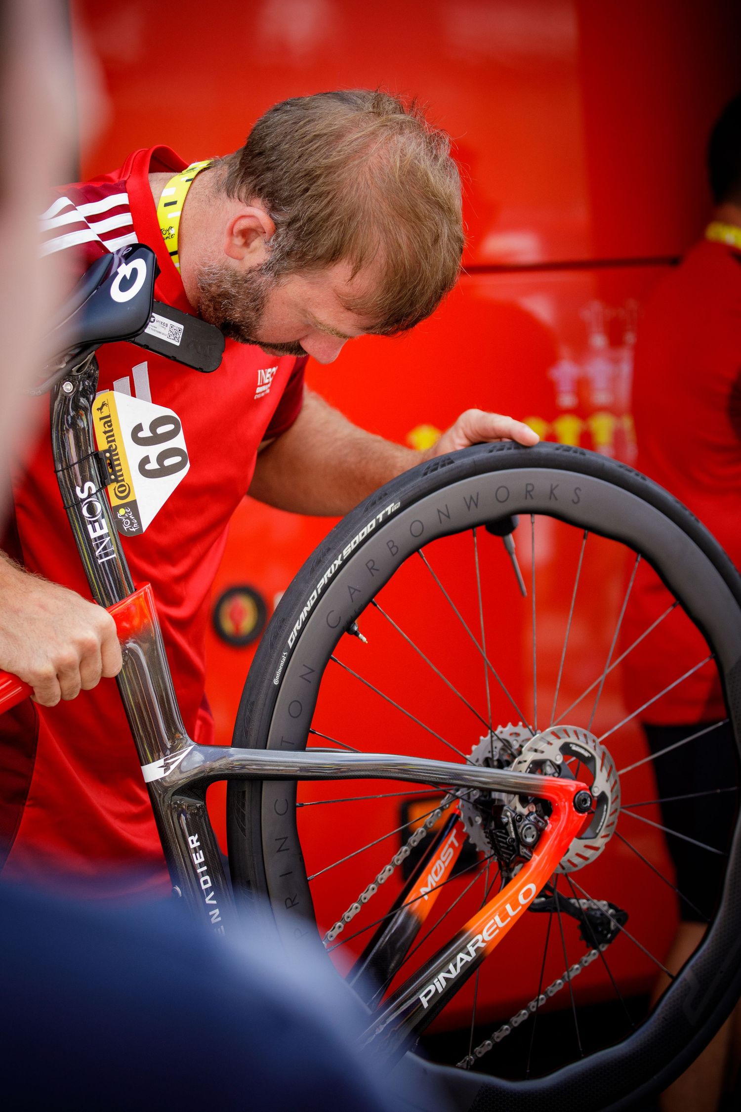 Portrait d'un coureur du tour de France