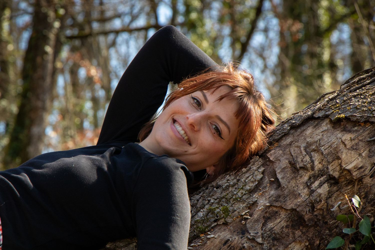 Portrait en sous bois