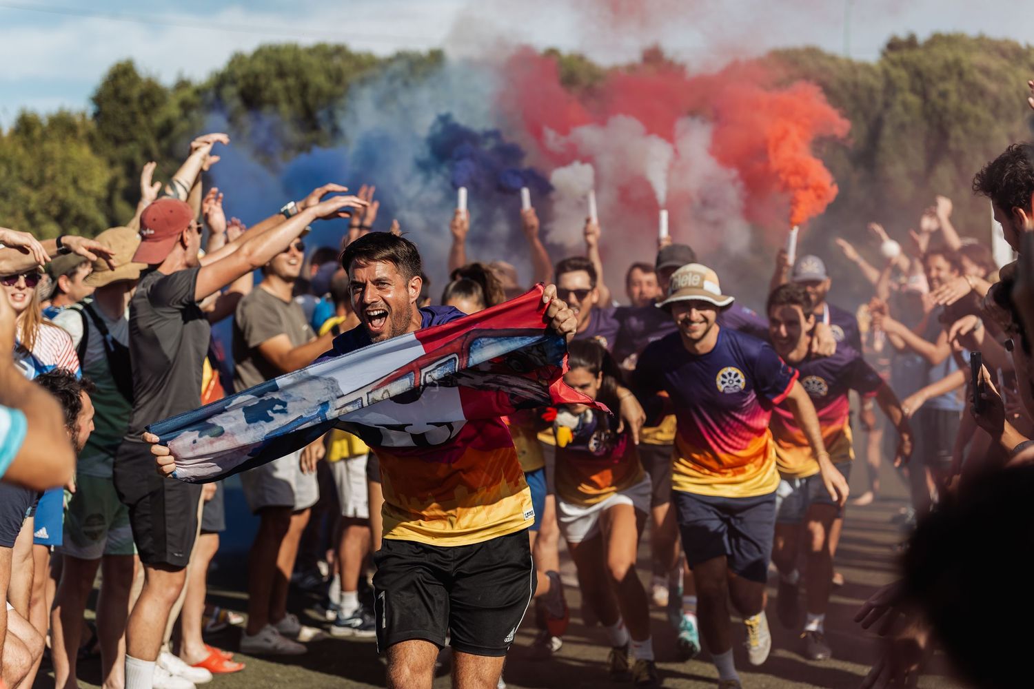 Célébration d'une compétition sportiive