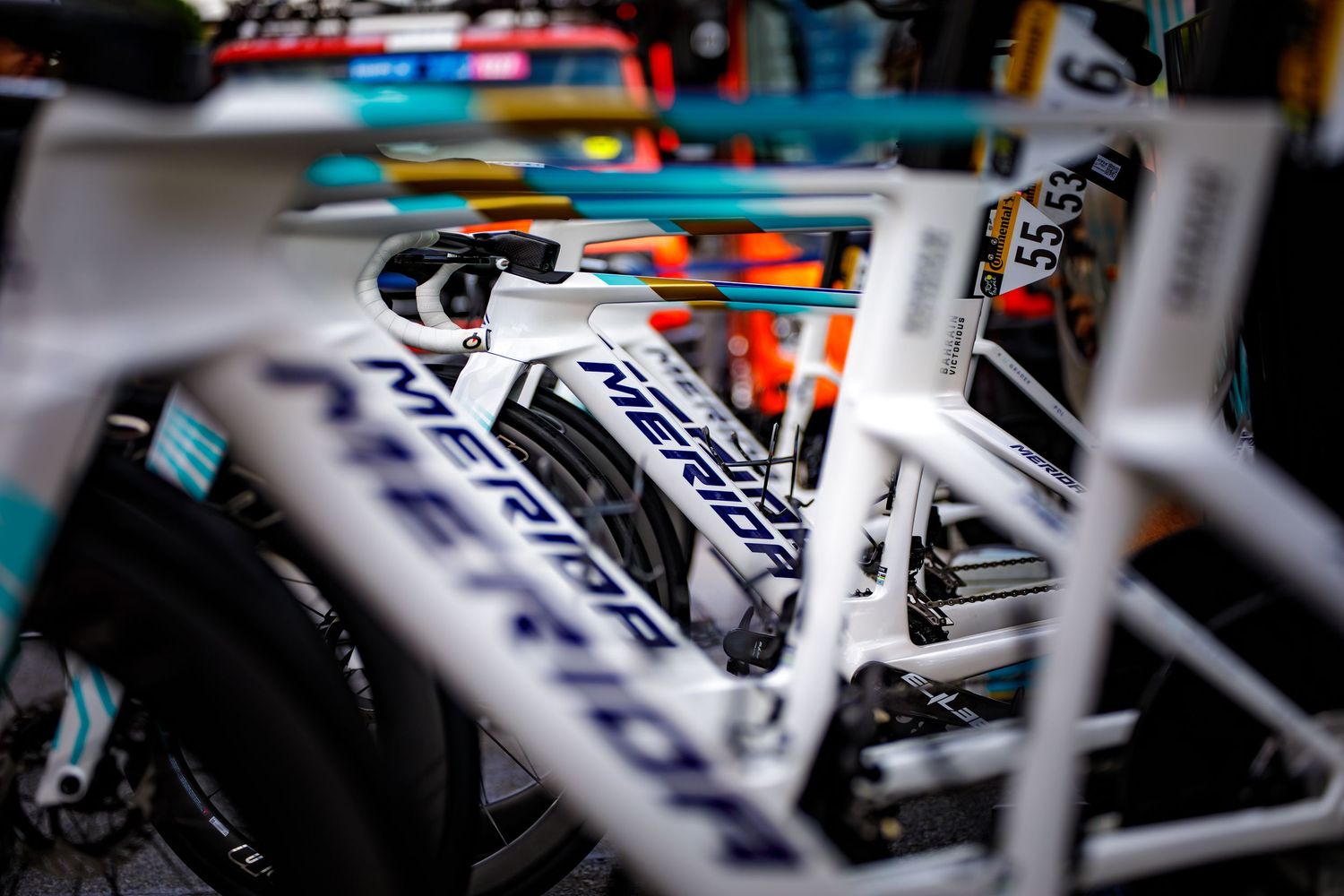 Gros plan sur les vélos du tour de France