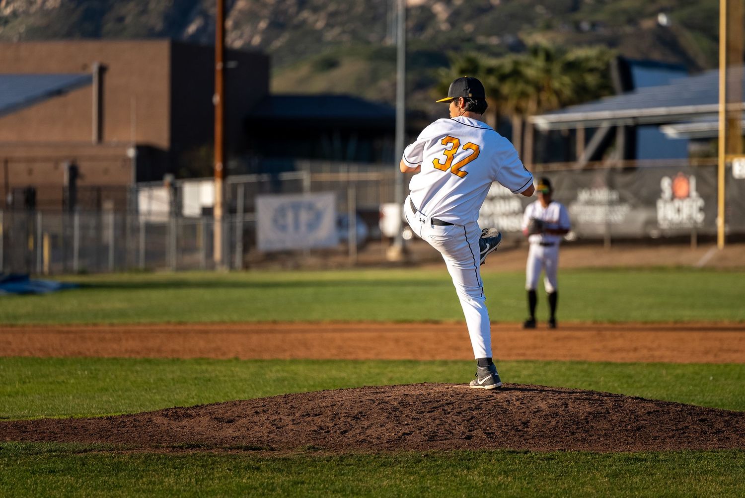 High-action sports photography of a Monte Vista athlete during a game.