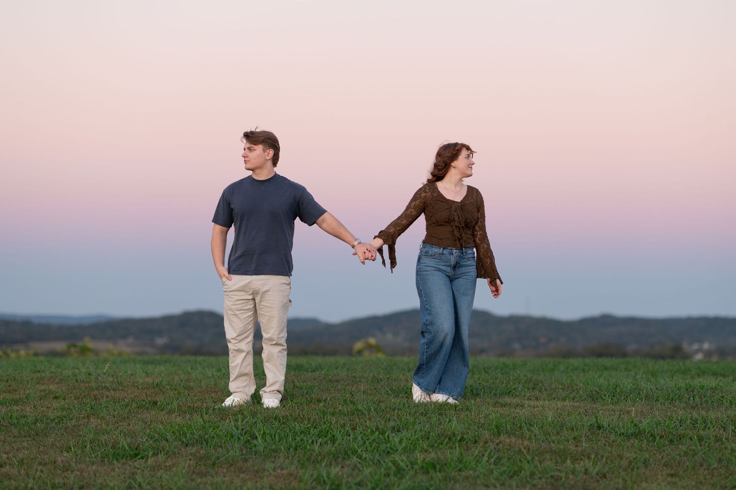 engagement session at preservation park in Thompson Station, TN