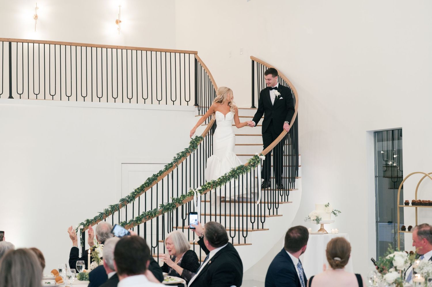 fun wedding reception picture of entrance in McMinnville, Tennessee at The Monroe