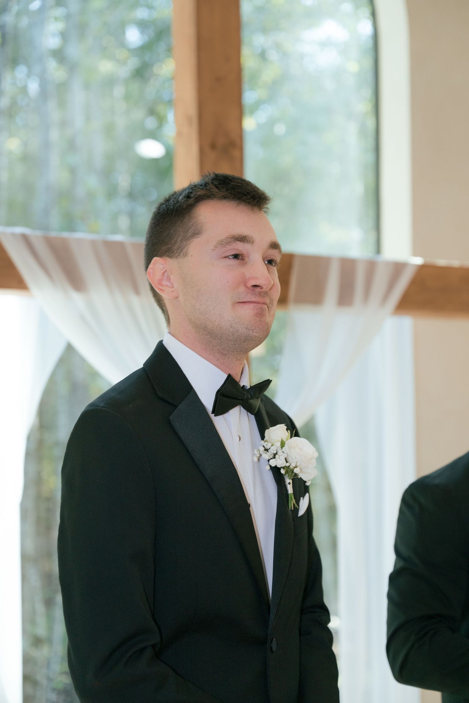 ceremony portrait in The Monroe, a Nashville wedding venue