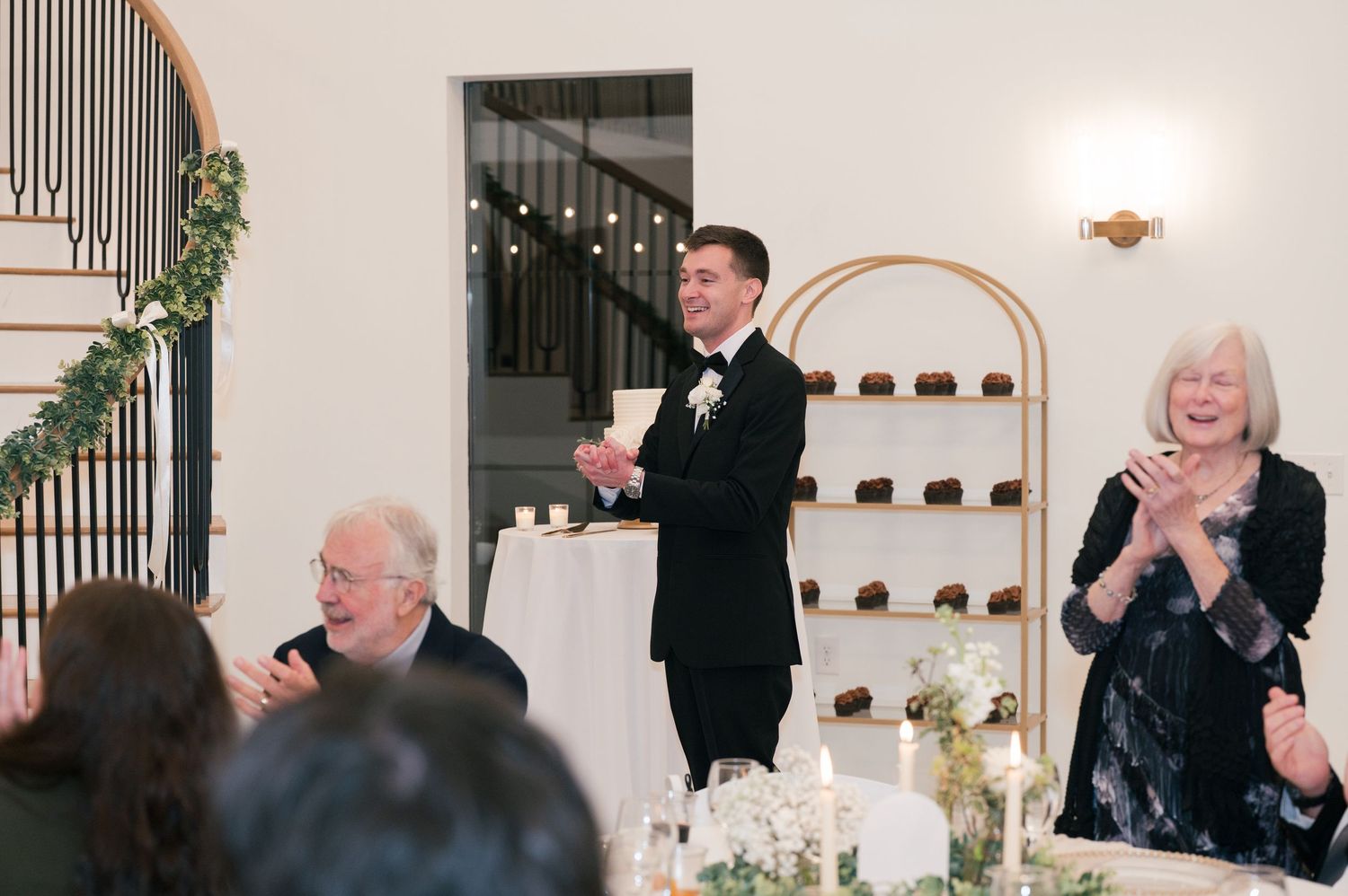 fun wedding reception picture in McMinnville, TN at The Monroe