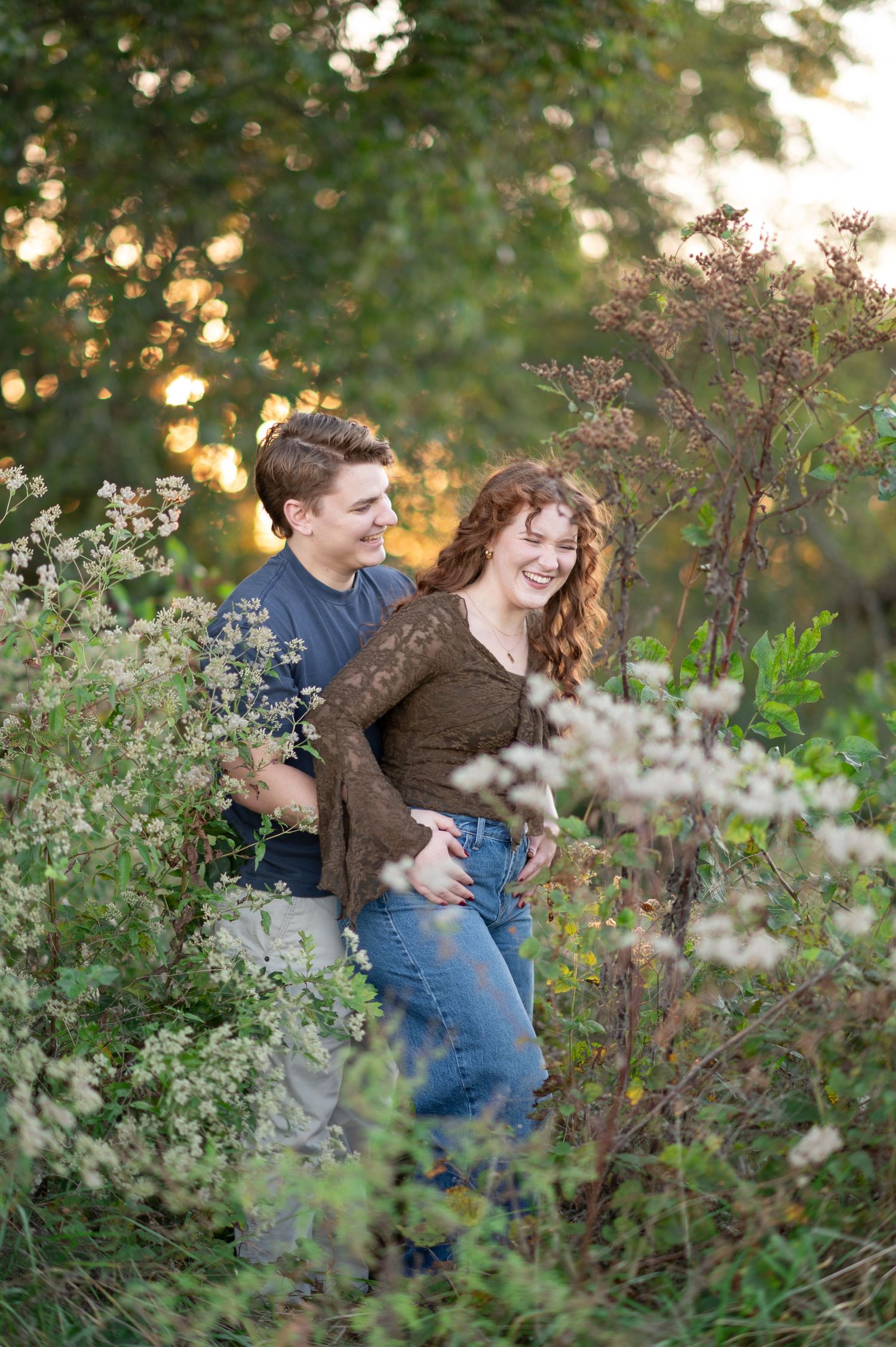engagement session at preservation park in Thompson Station, TN