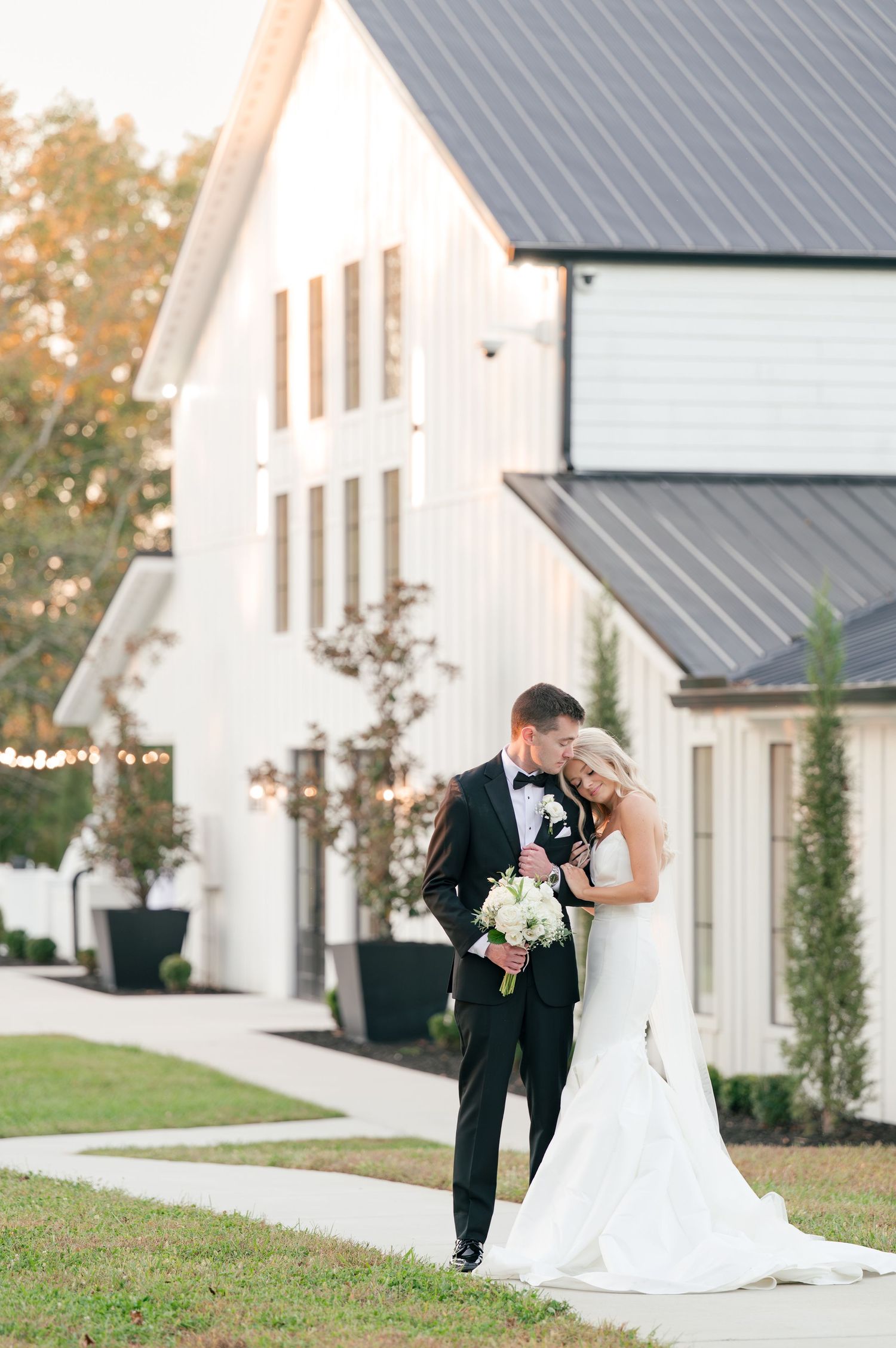 bride and groom portrait in McMinnville, Tennessee at The Monroe