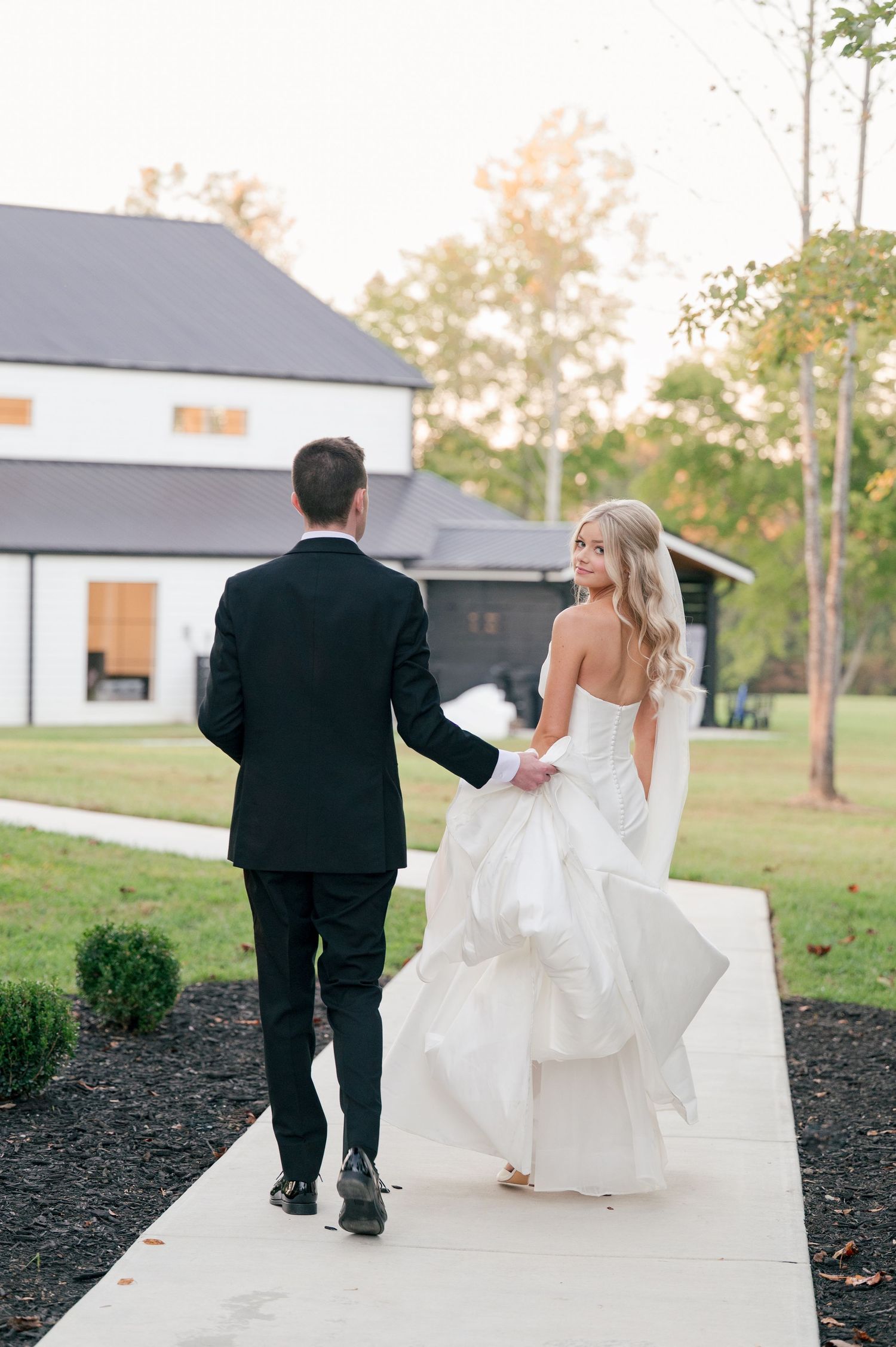 bride and groom portrait in McMinnville, Tennessee at The Monroe