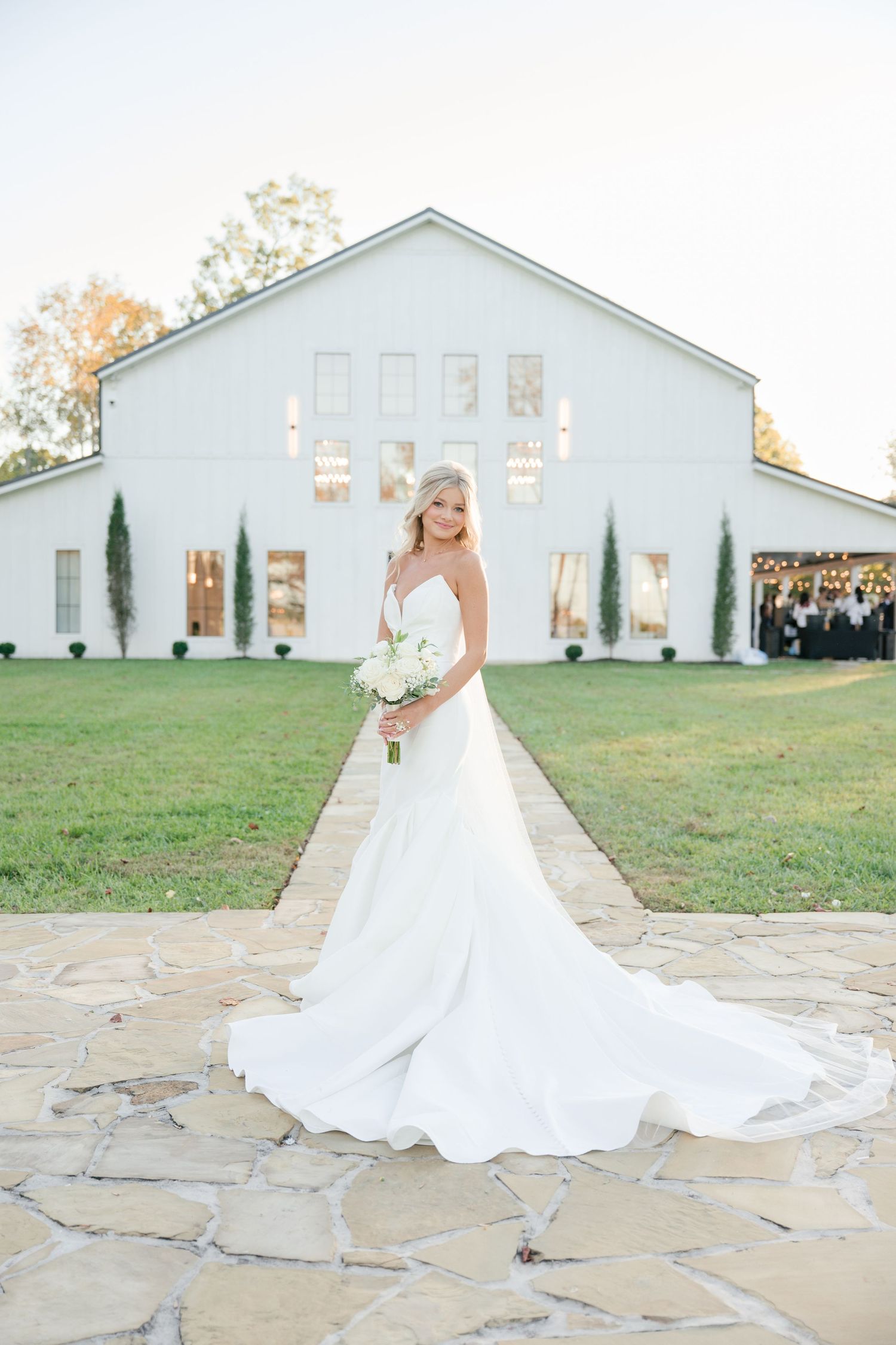 bride and groom portrait in McMinnville, Tennessee at The Monroe