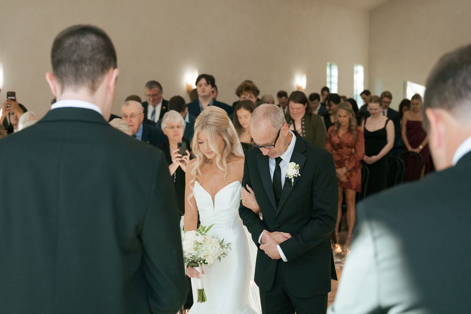 ceremony portrait in The Monroe, a Nashville wedding venue