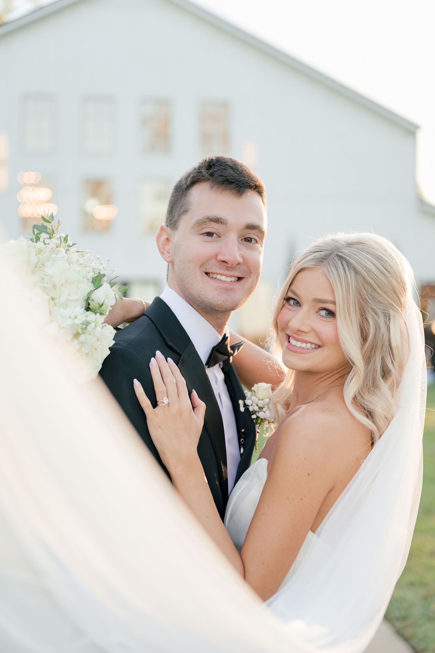 bride and groom portrait in McMinnville, Tennessee at The Monroe