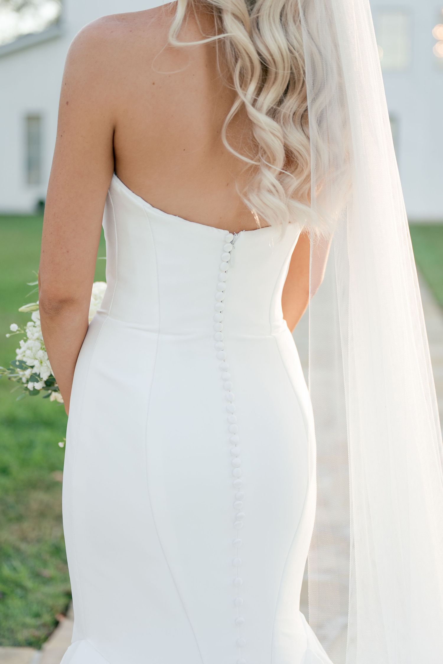bride and groom portrait in McMinnville, Tennessee at The Monroe