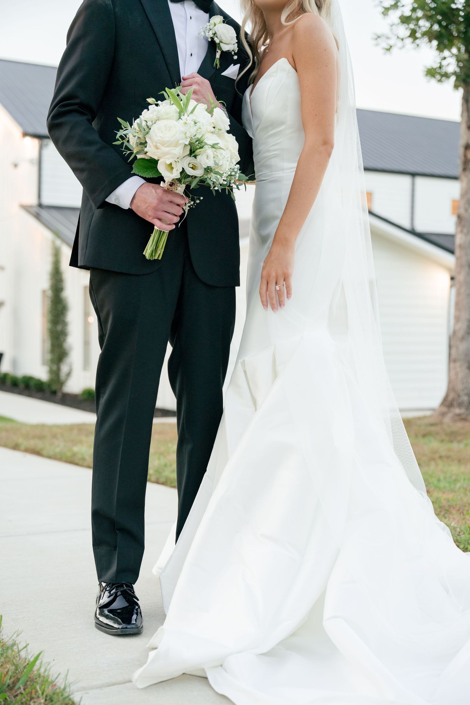 bride and groom portrait in McMinnville, Tennessee at The Monroe