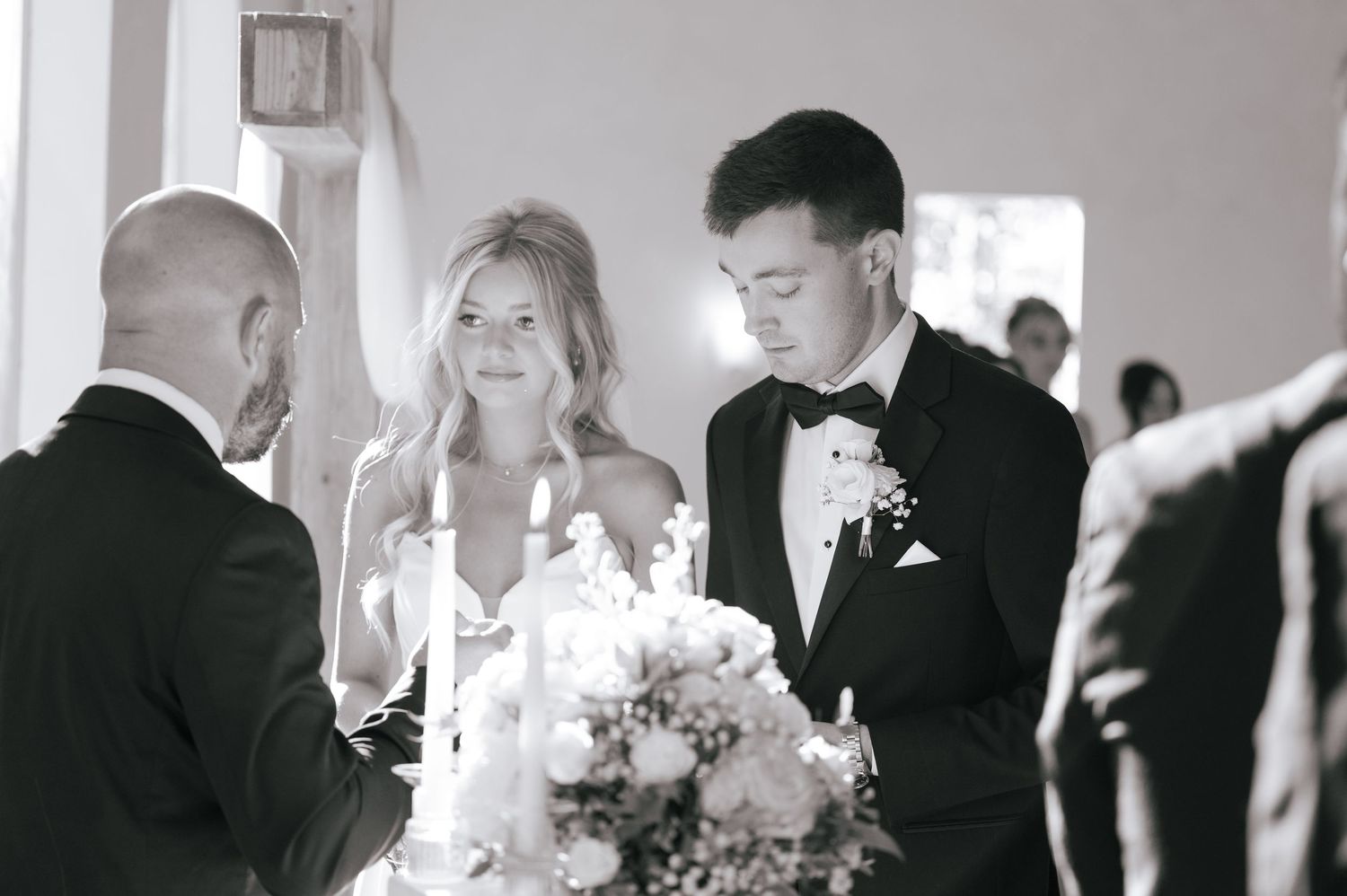 ceremony portrait of communion in The Monroe, a Nashville wedding venue