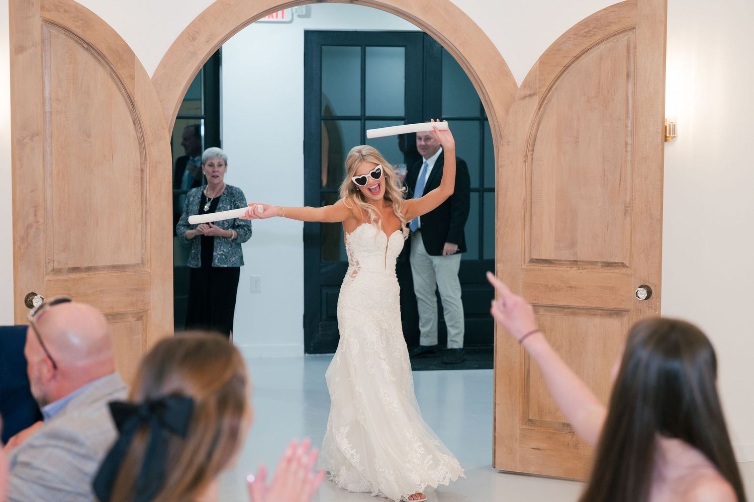 fun wedding reception picture in McMinnville, TN at The Monroe