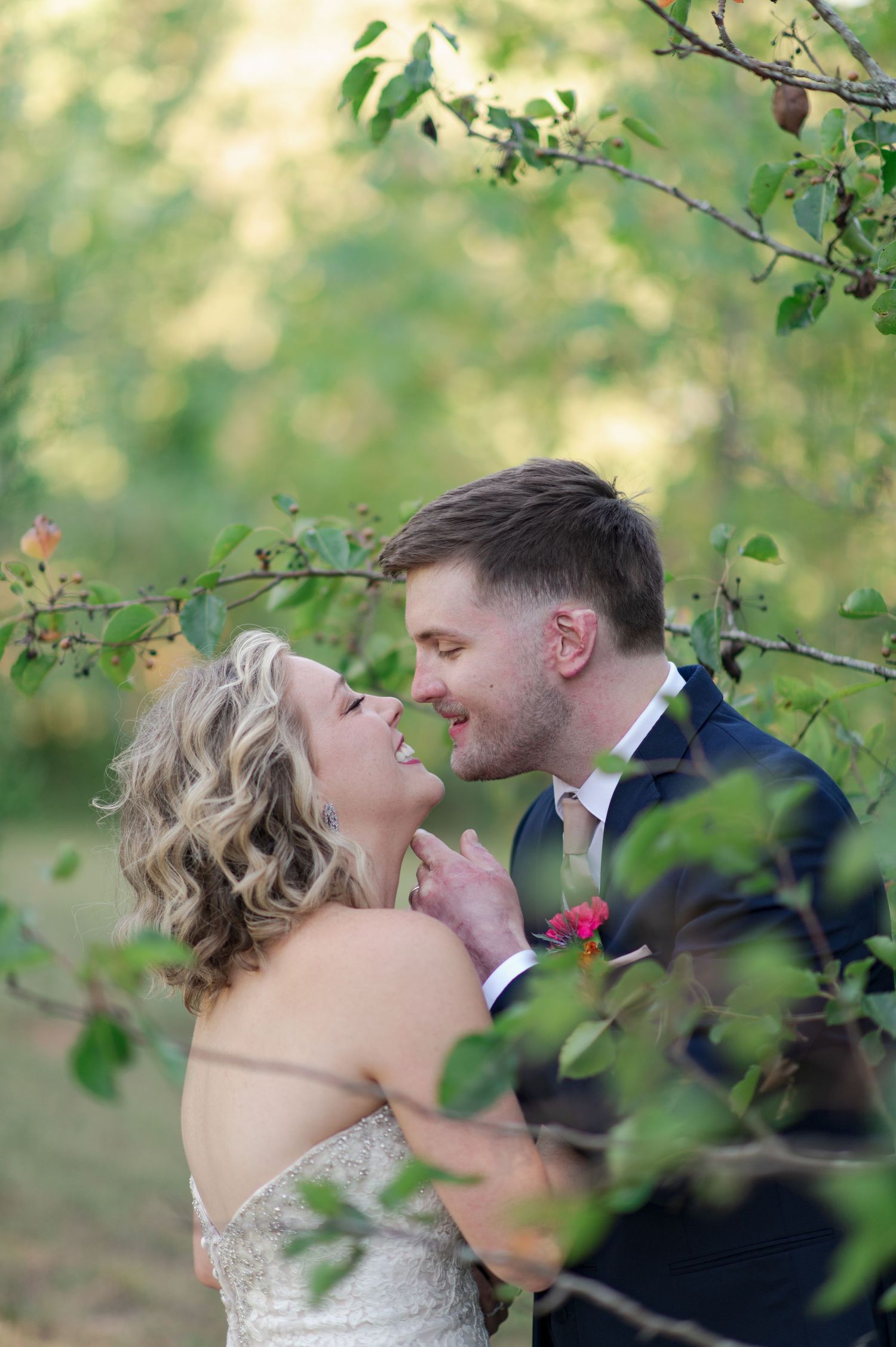 Happy couple on their wedding day in Nashville, TN