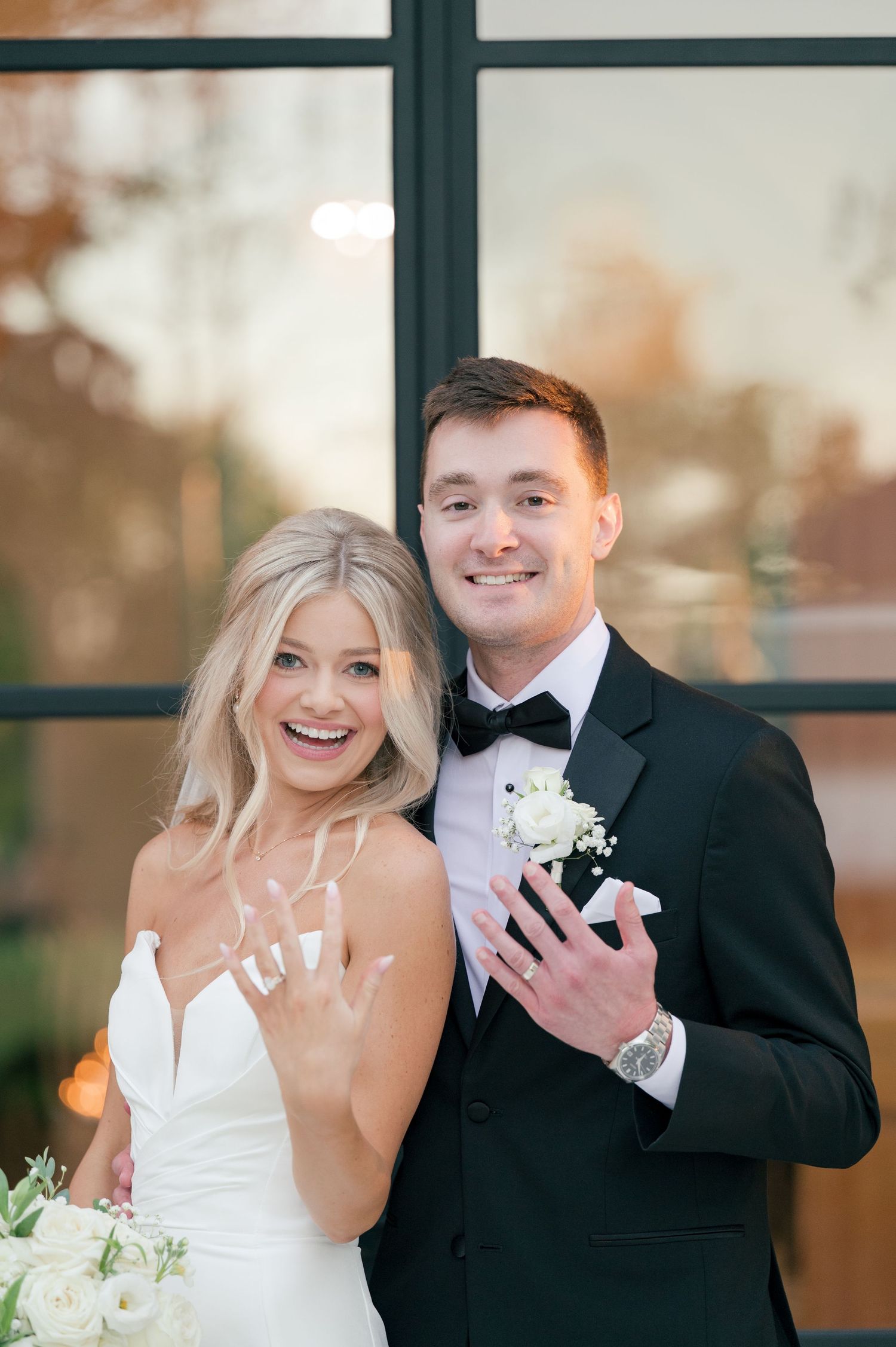 bride and groom portrait in McMinnville, Tennessee at The Monroe