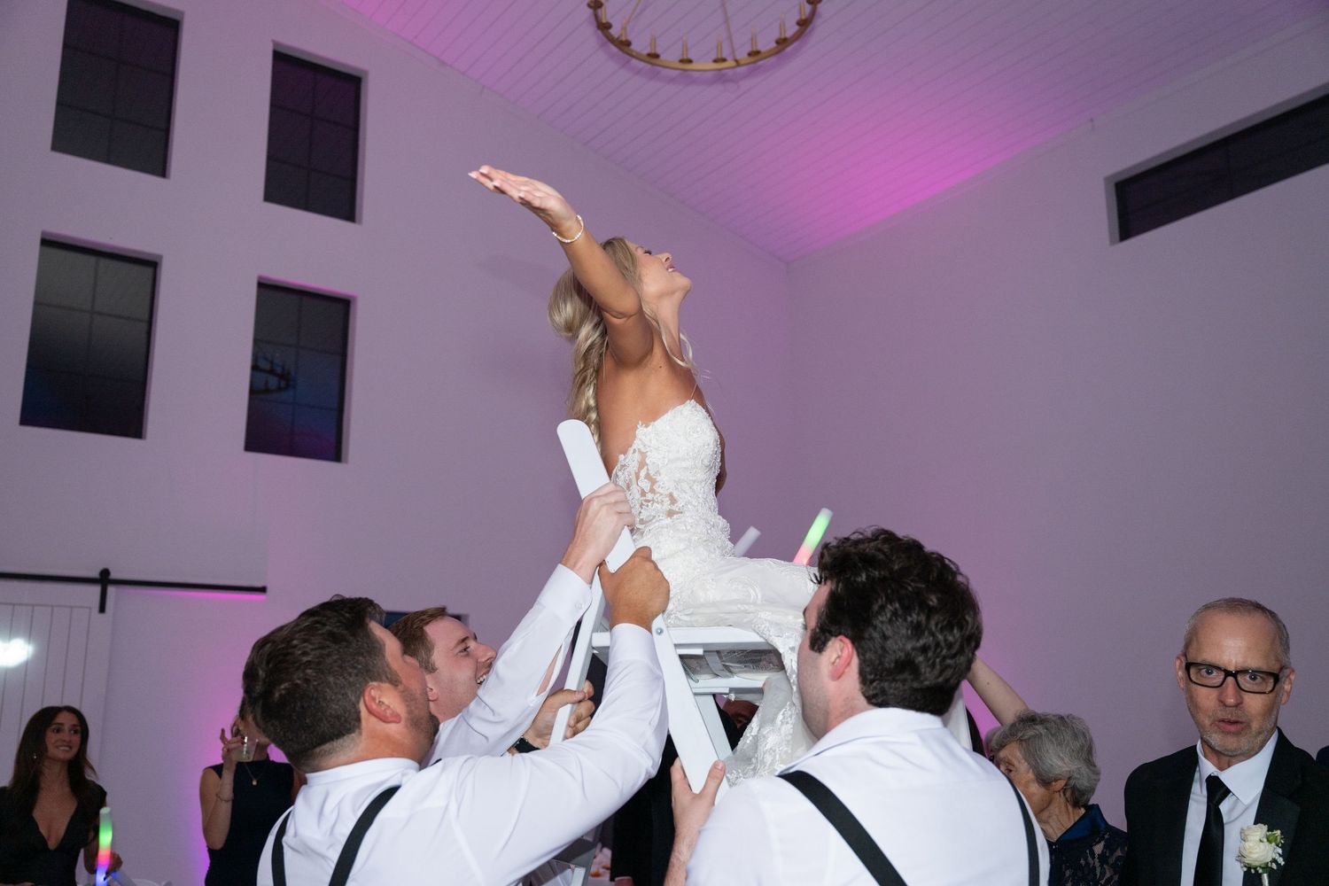 fun wedding reception picture in McMinnville, TN at The Monroe