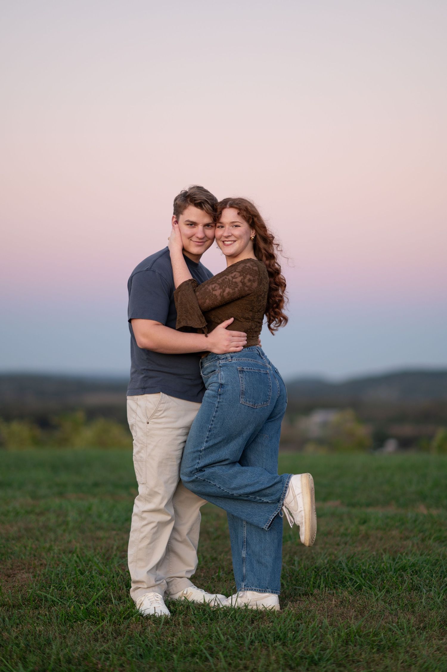 engagement session at preservation park in Thompson Station, TN