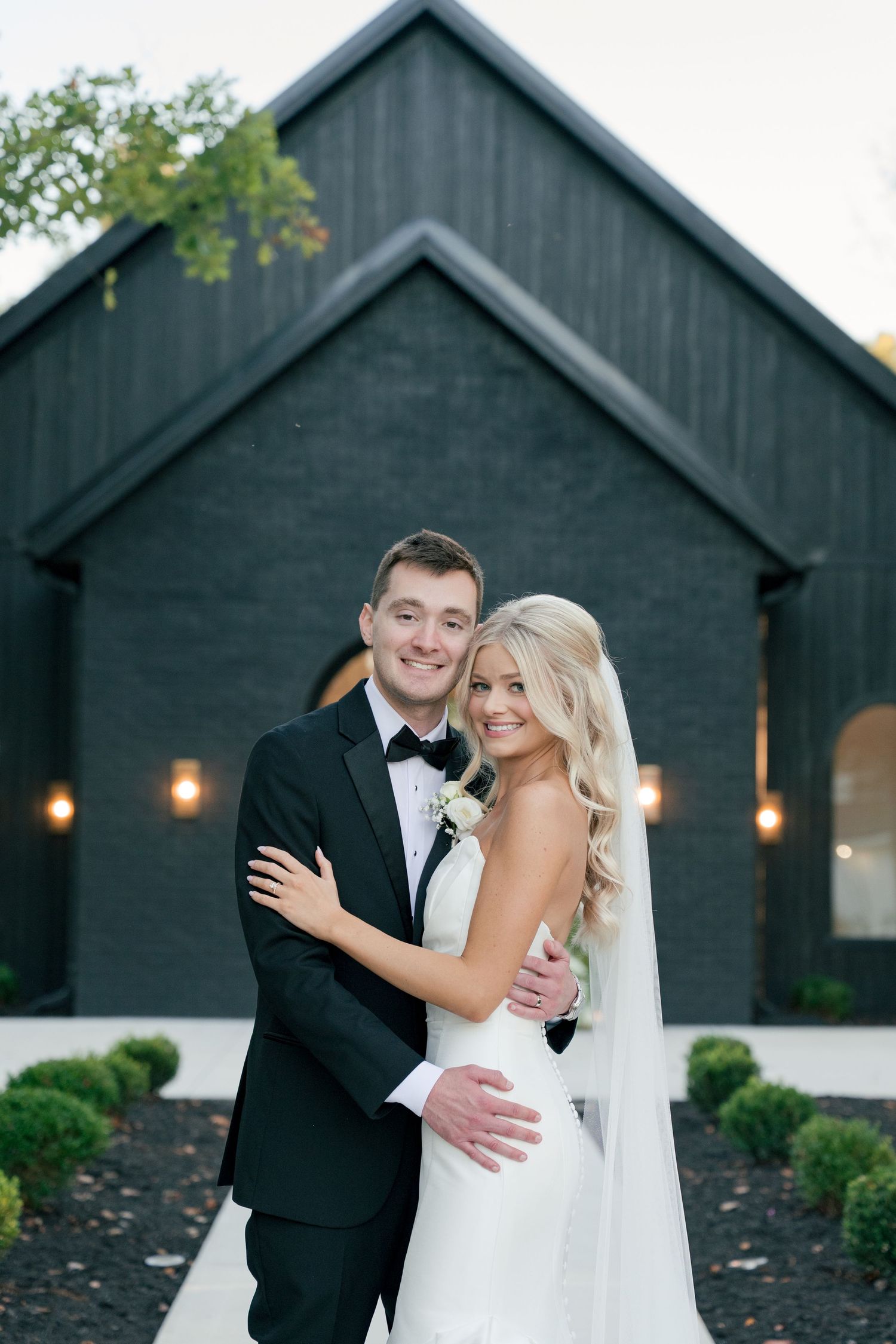 bride and groom portrait in McMinnville, Tennessee at The Monroe