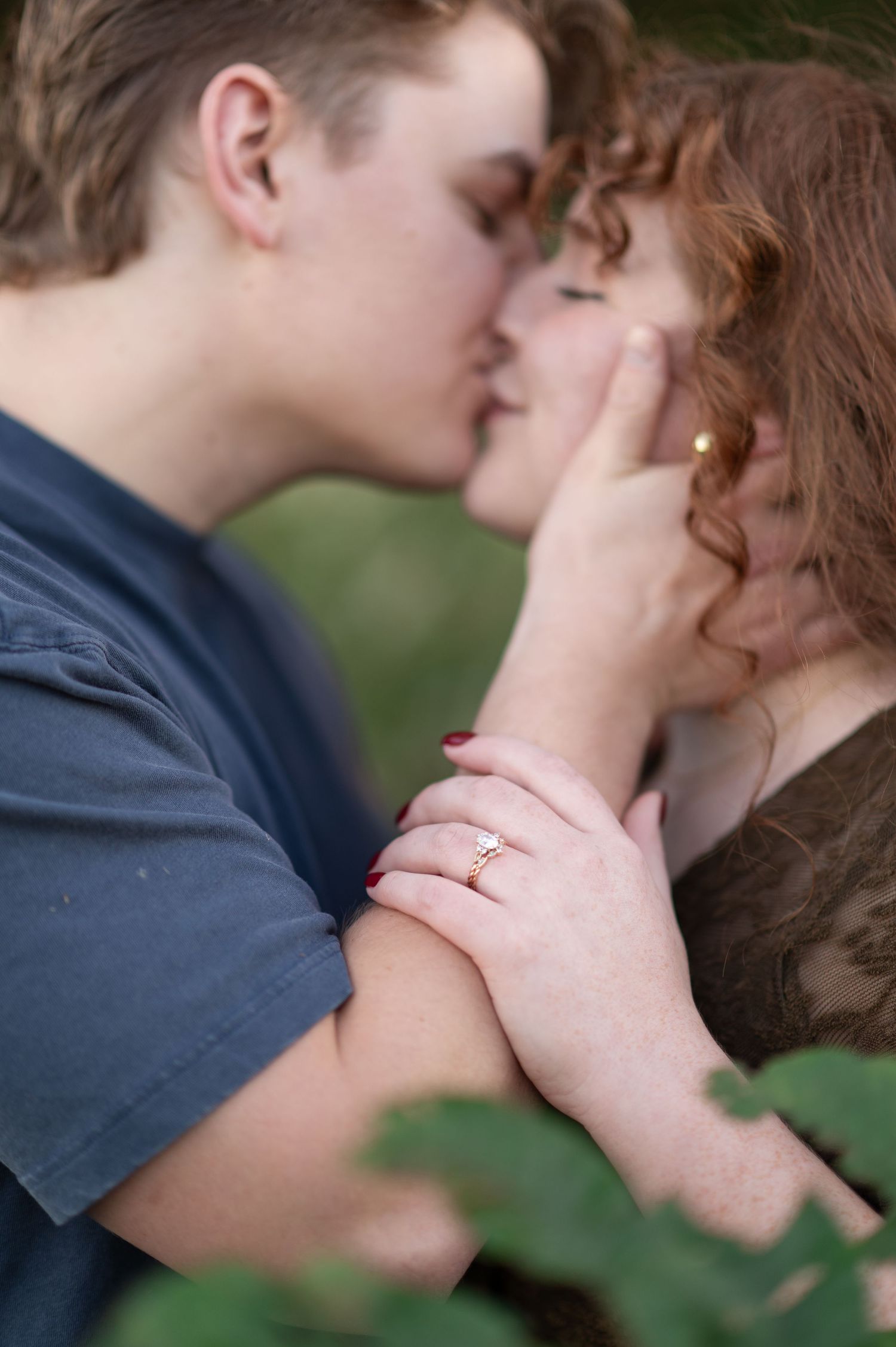 engagement session at preservation park in Thompson Station, TN