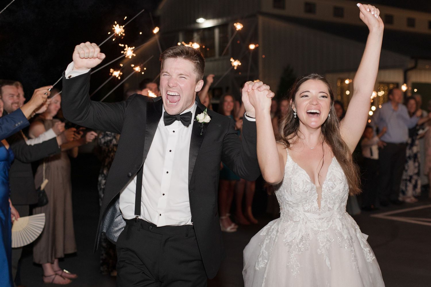Celebration, sparkler exit at The Venue at Birchwood in Spring Hill, TN