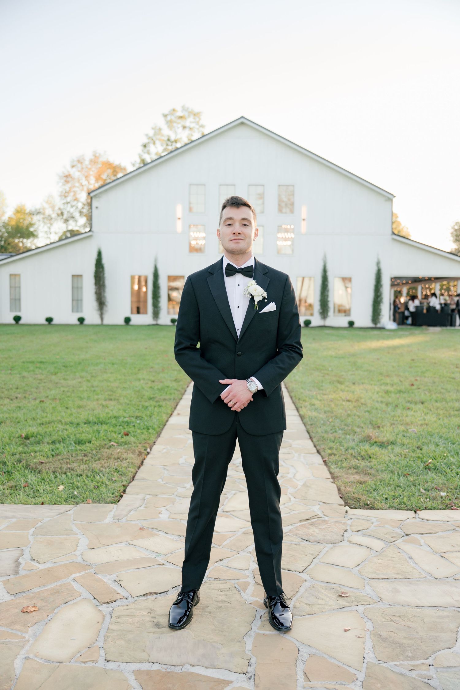 bride and groom portrait in McMinnville, Tennessee at The Monroe