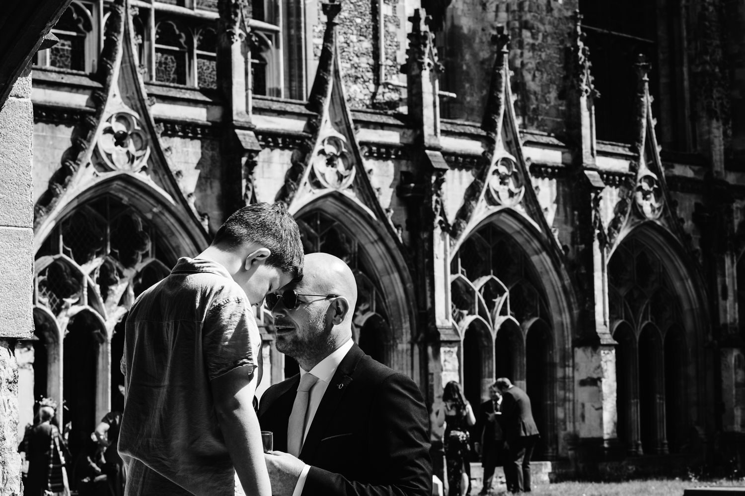 Canterbury cathedral, Canterbury cathedral lodge, crypt wedding ceremony, family, joy, relaxed wedding.Kent documentary wedding photographer