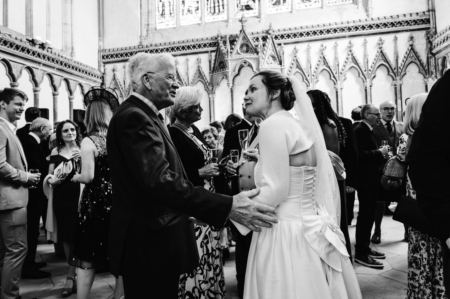 Canterbury cathedral, Canterbury cathedral lodge, crypt wedding ceremony, family, joy, relaxed wedding.Kent documentary wedding photographer