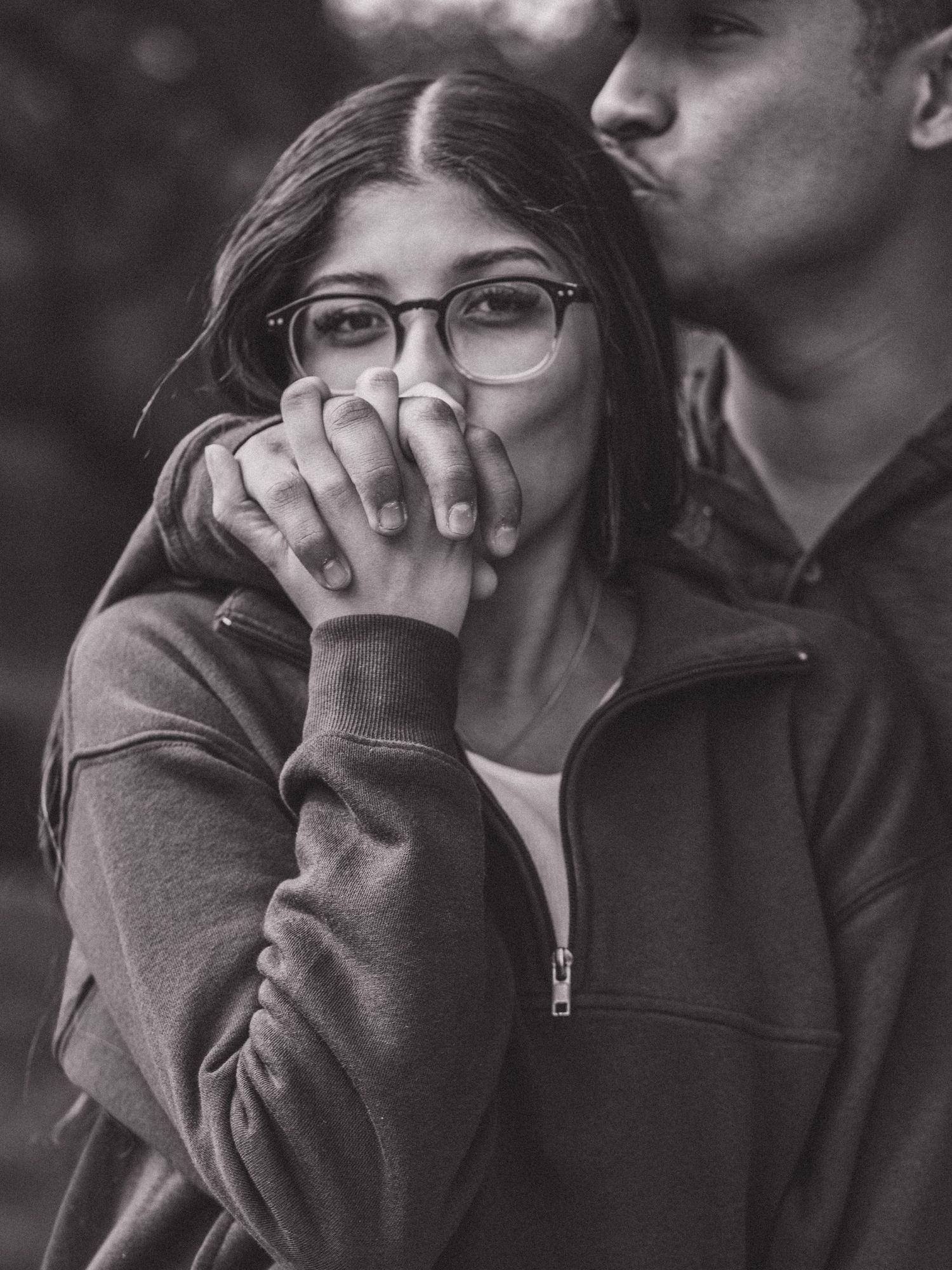 Couple holding hands during Austin Texas photography session