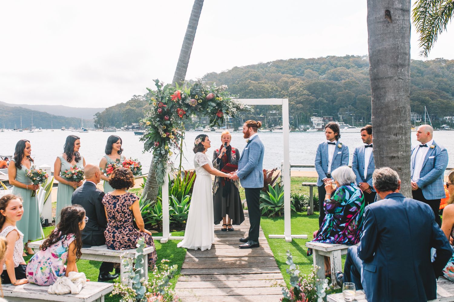 Stunning waterfront ceremony location at Pasadena Sydney in Church Point.