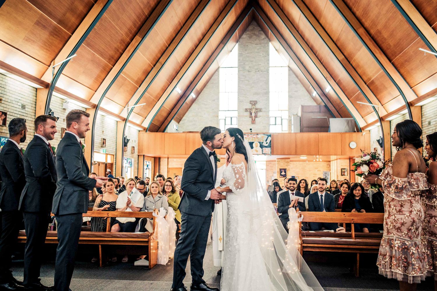 Traditional church ceremony interior at Ss Peter and Paul Parish in Kiama.