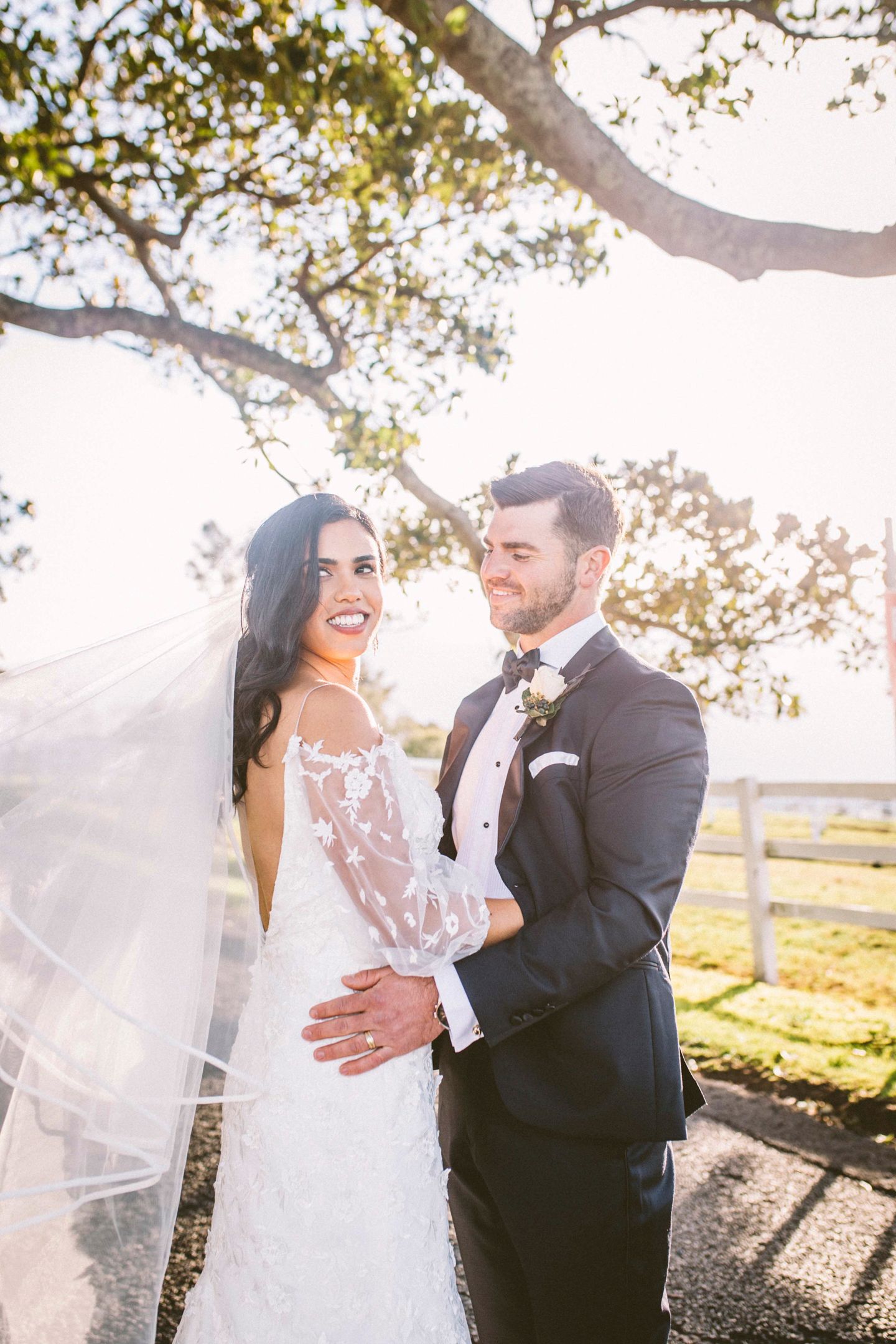 Dramatic pastoral landscape shot near Kiama used for winter wedding portraits.
