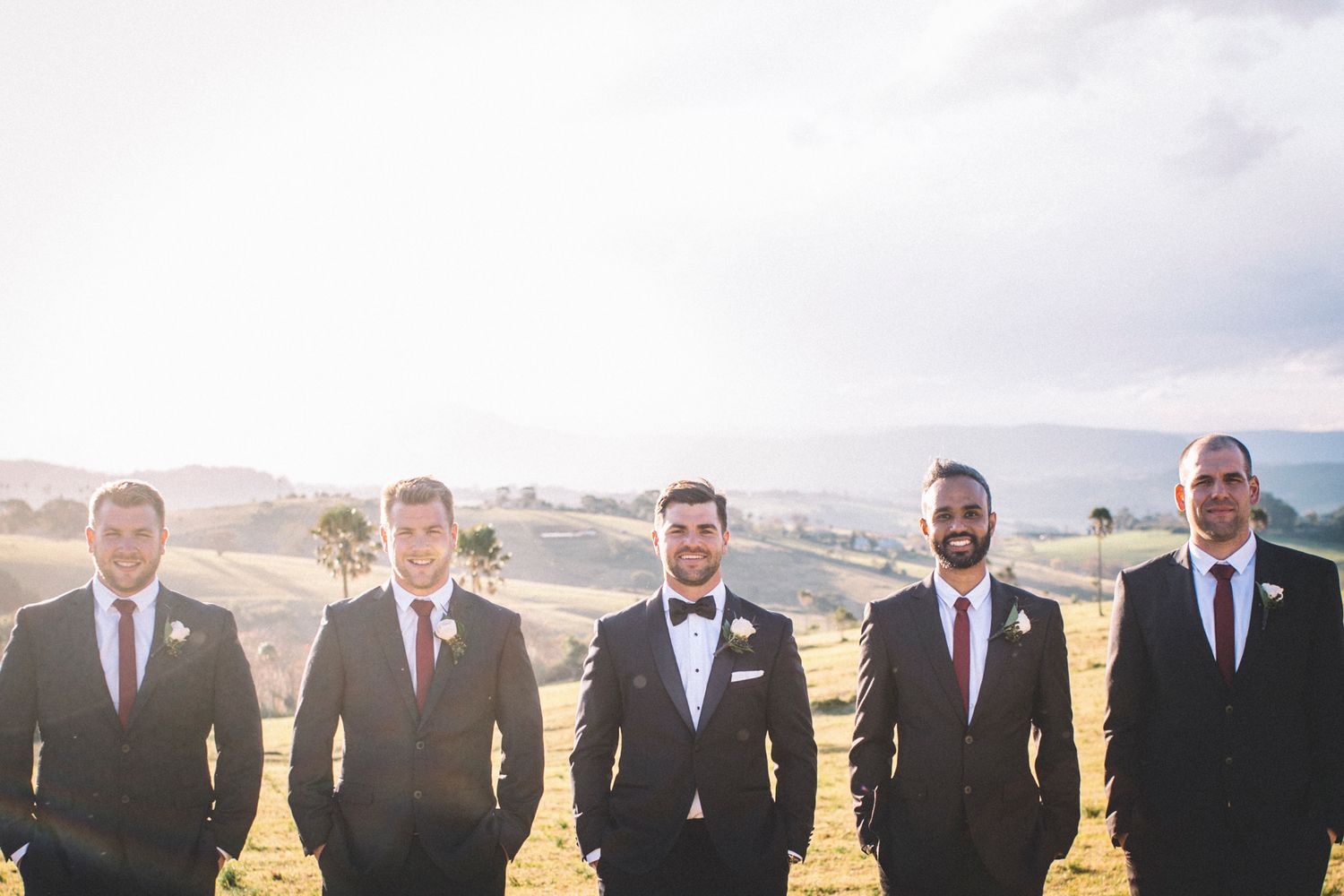 Dramatic pastoral landscape shot near Kiama used for winter wedding portraits.