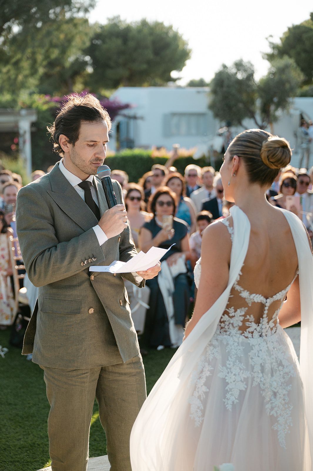 Wedding ceremony at Island Riviera Resort on the Athens Riviera