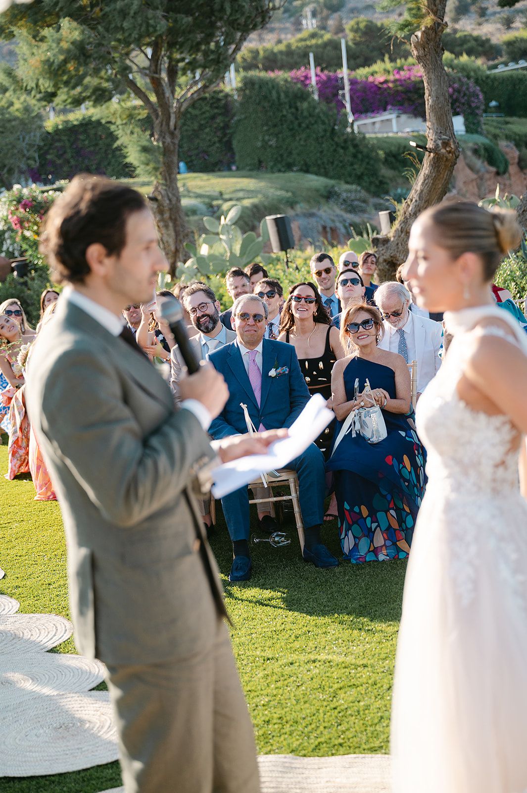 Wedding ceremony at Island Riviera Resort on the Athens Riviera