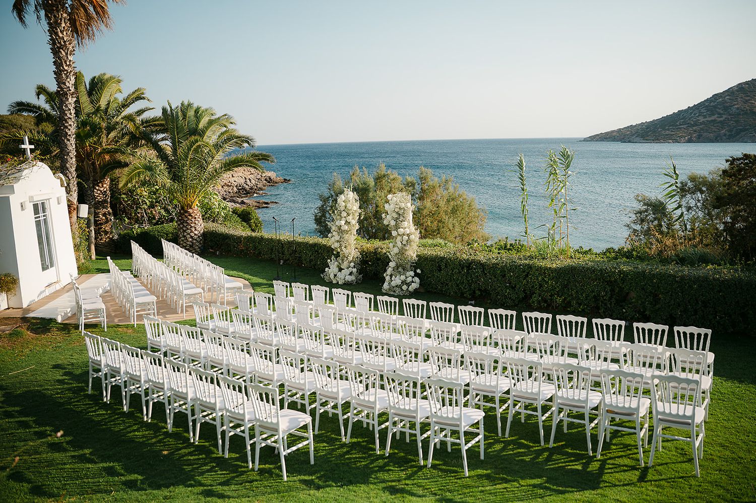 Wedding ceremony at Ktima 48 overlooking the sea