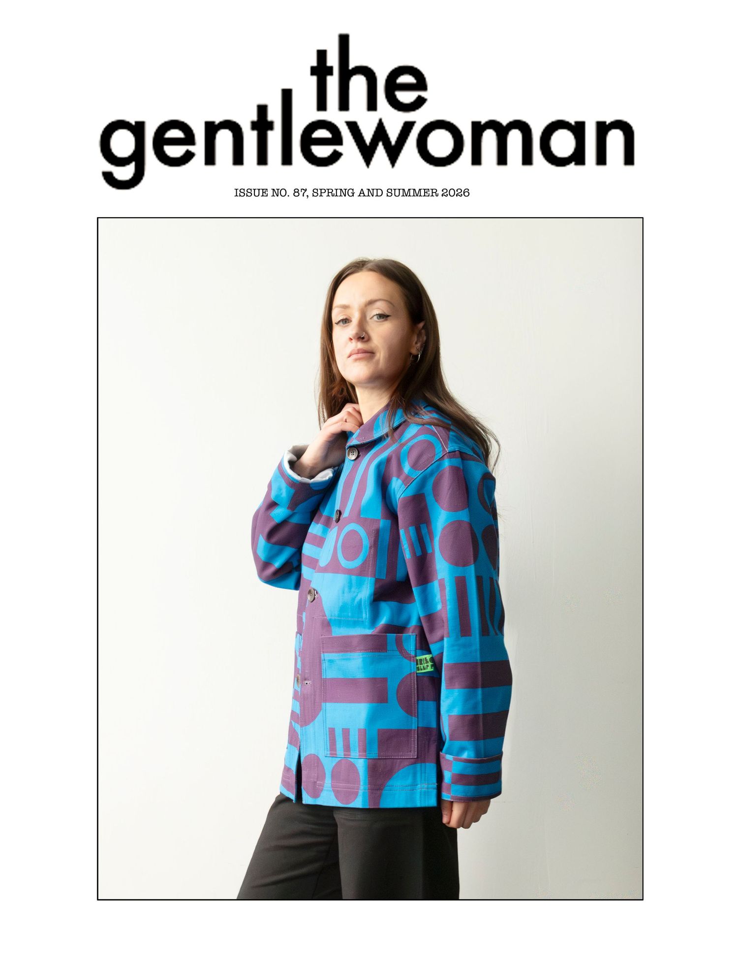 Mock up of The Gentlewoman magazine cover