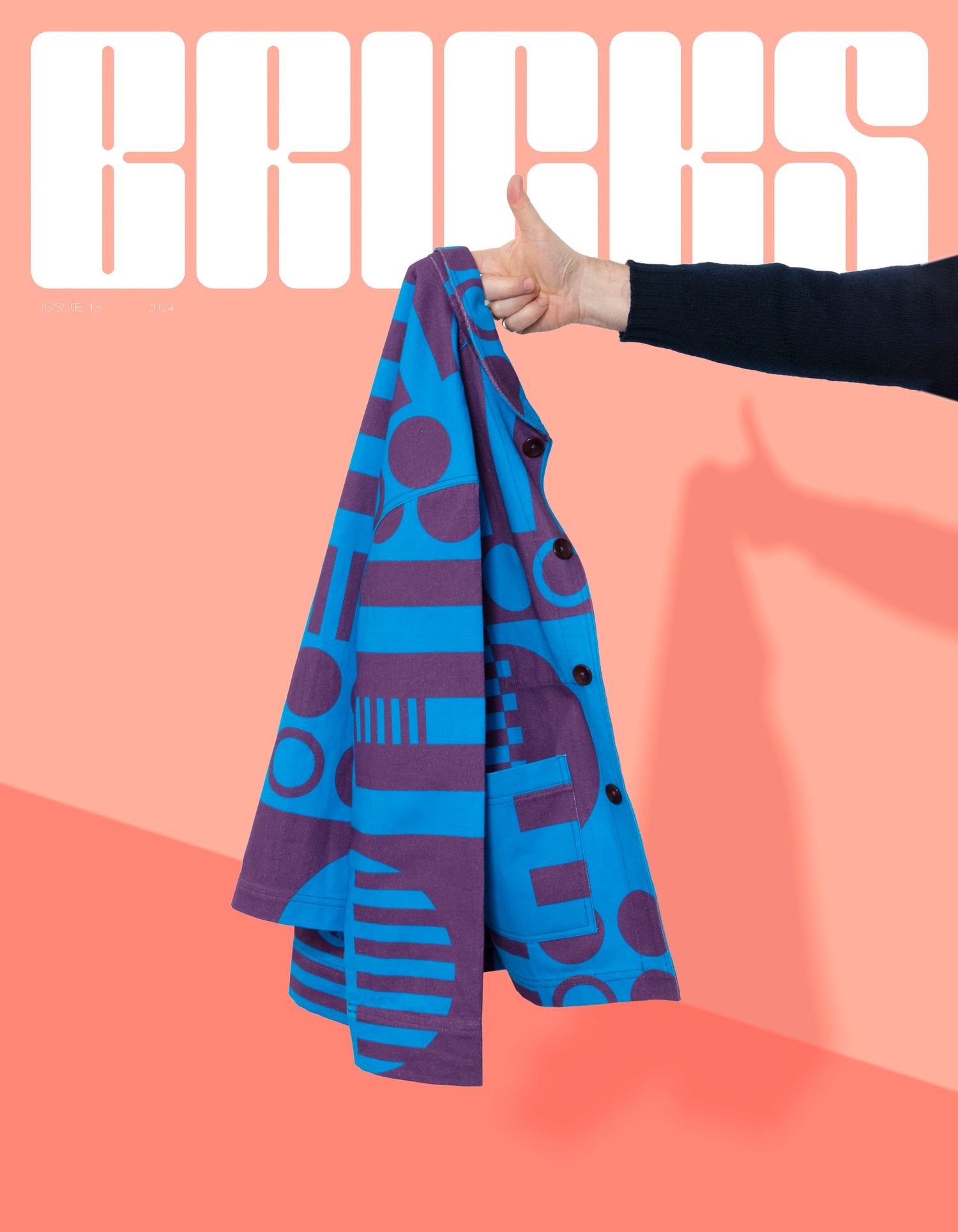 Mock up of Bricks magazine cover