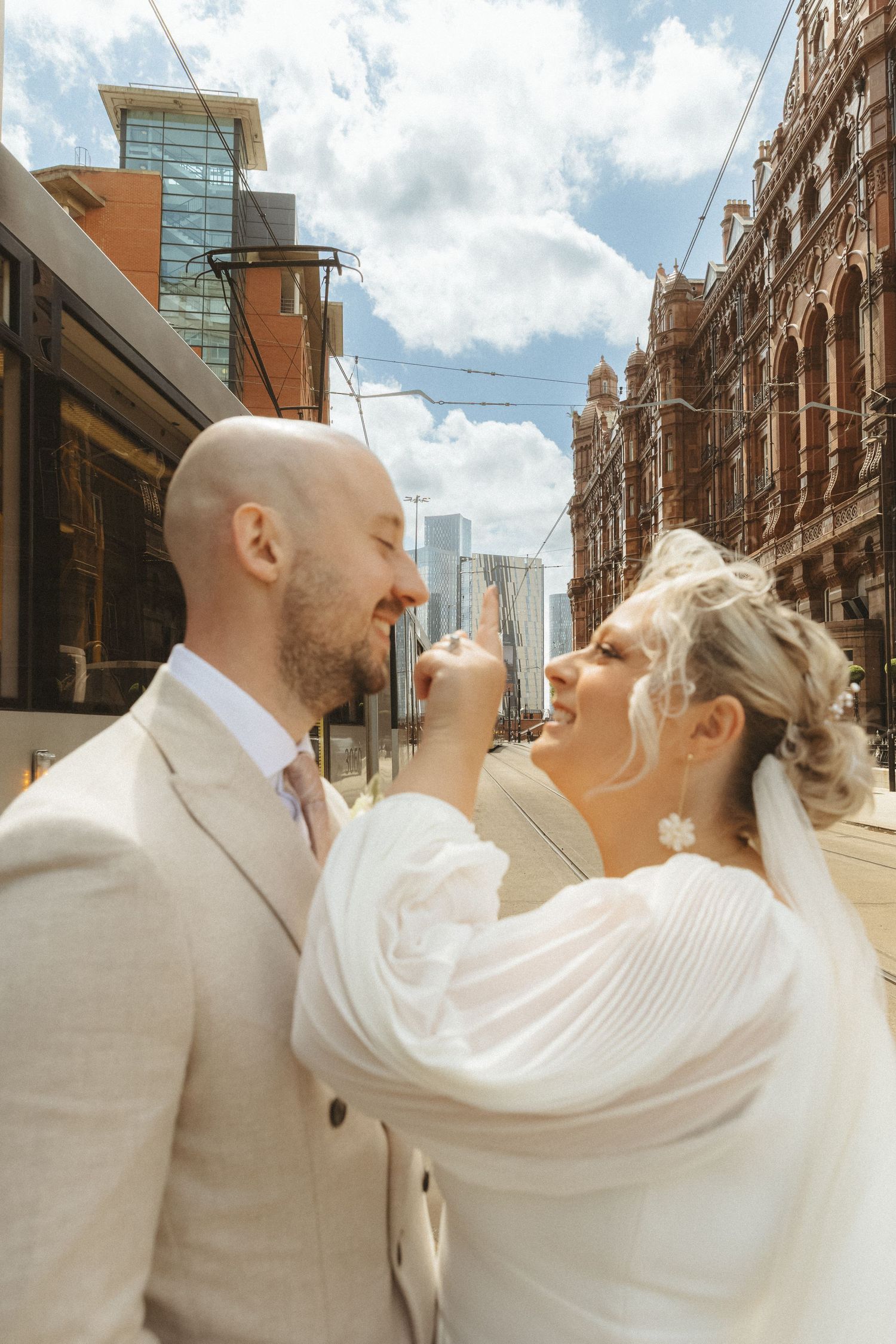 Elopement photograph of bride and groom