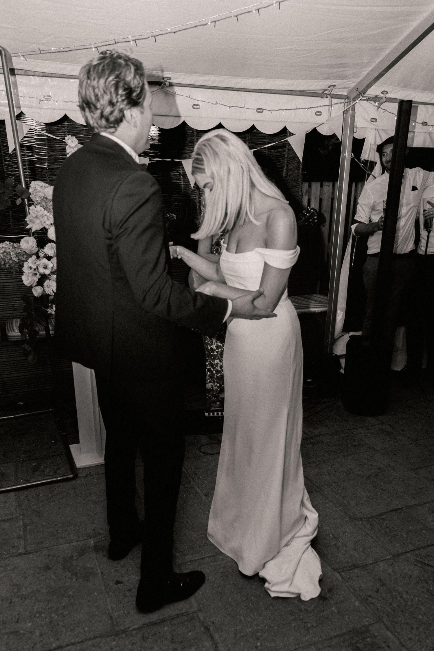Bride and groom first dance