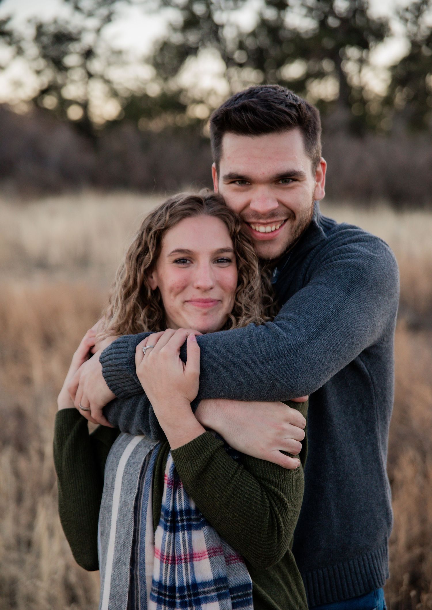 Outdoor engagement photography session at Palmer Park in Colorado Springs