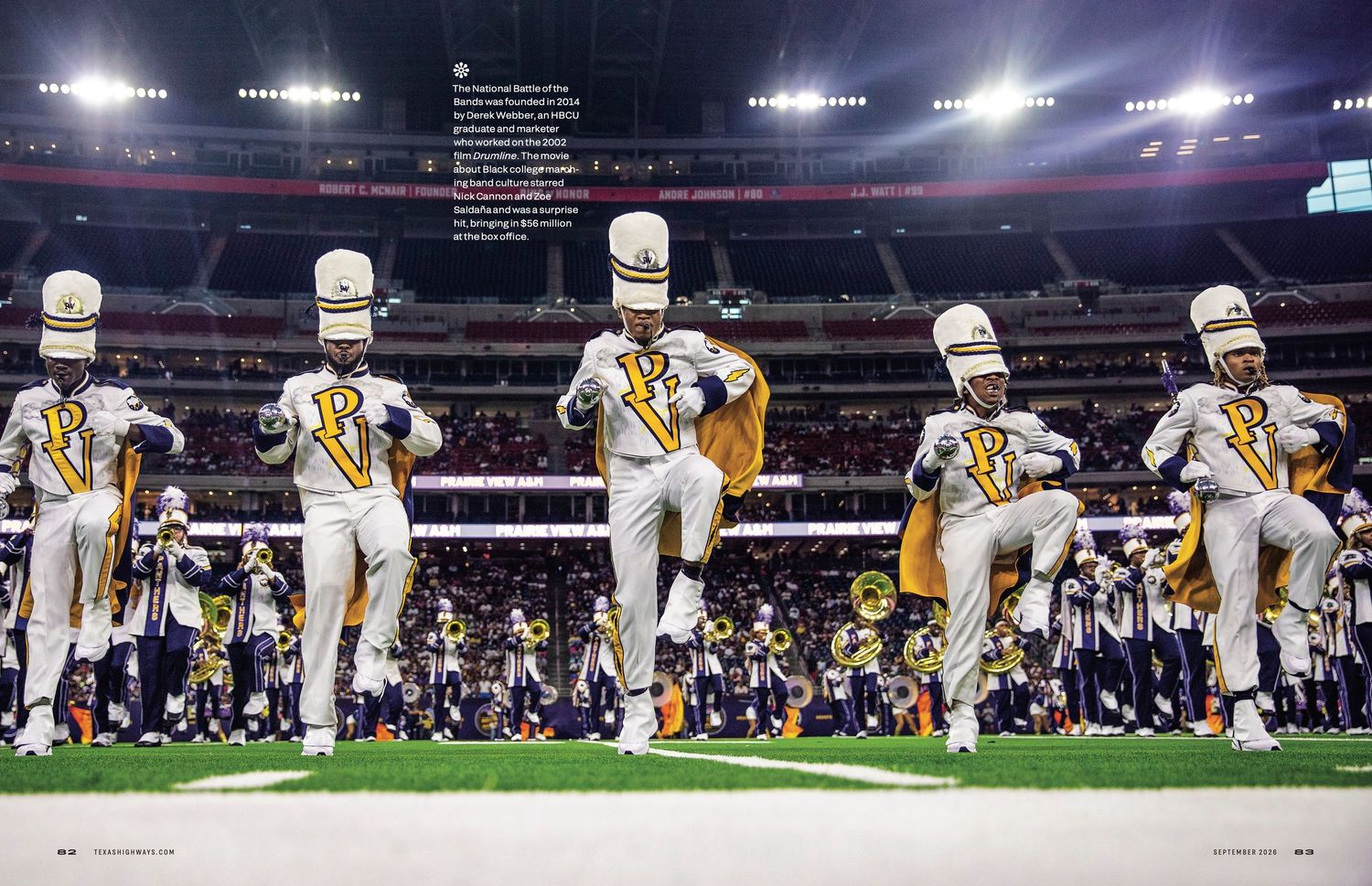 Behind the Scenes With Prairie View A&M’s All-Star Marching Band, Texas Highways Magazine, 2026 Issue