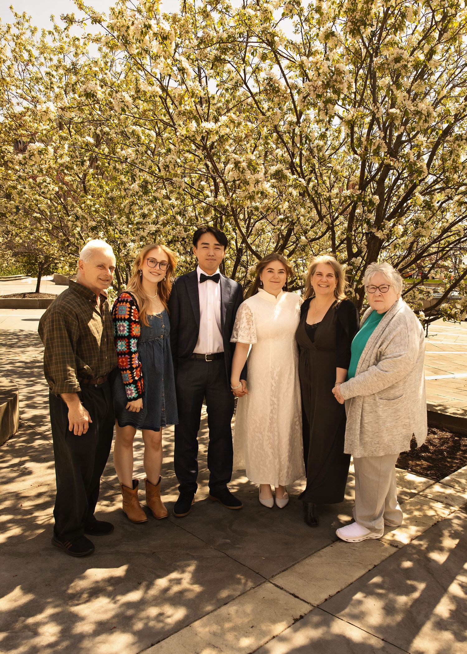 Wedding photography at Peoria County Courthouse