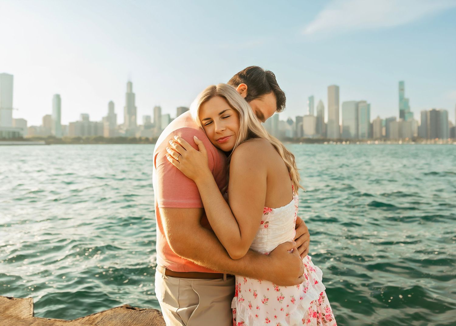 Couples Engagement Portraits at Northerly Island in Chicago IL