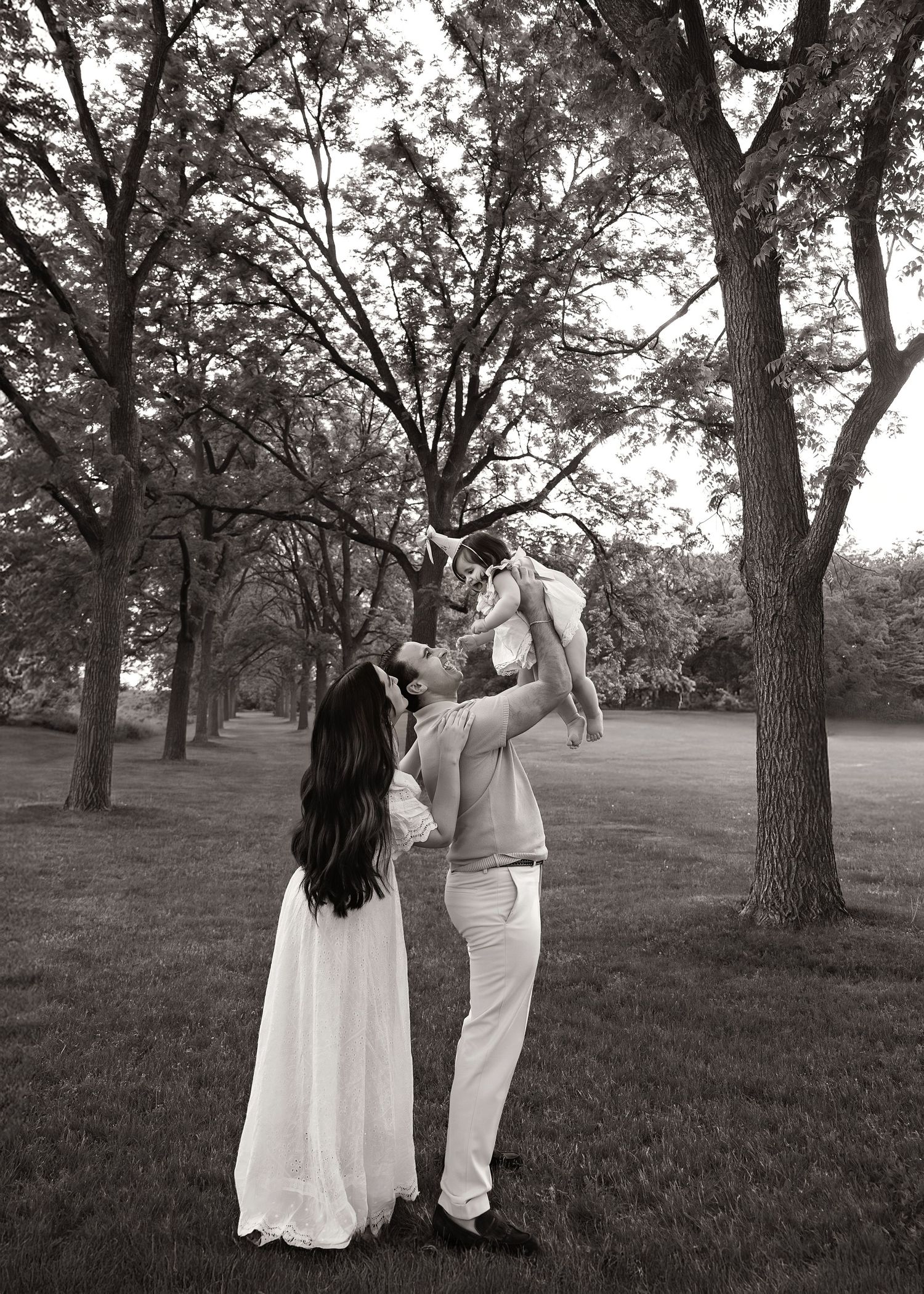 1st birthday portrait session at St James Farm Forest Preserve in Warrenville