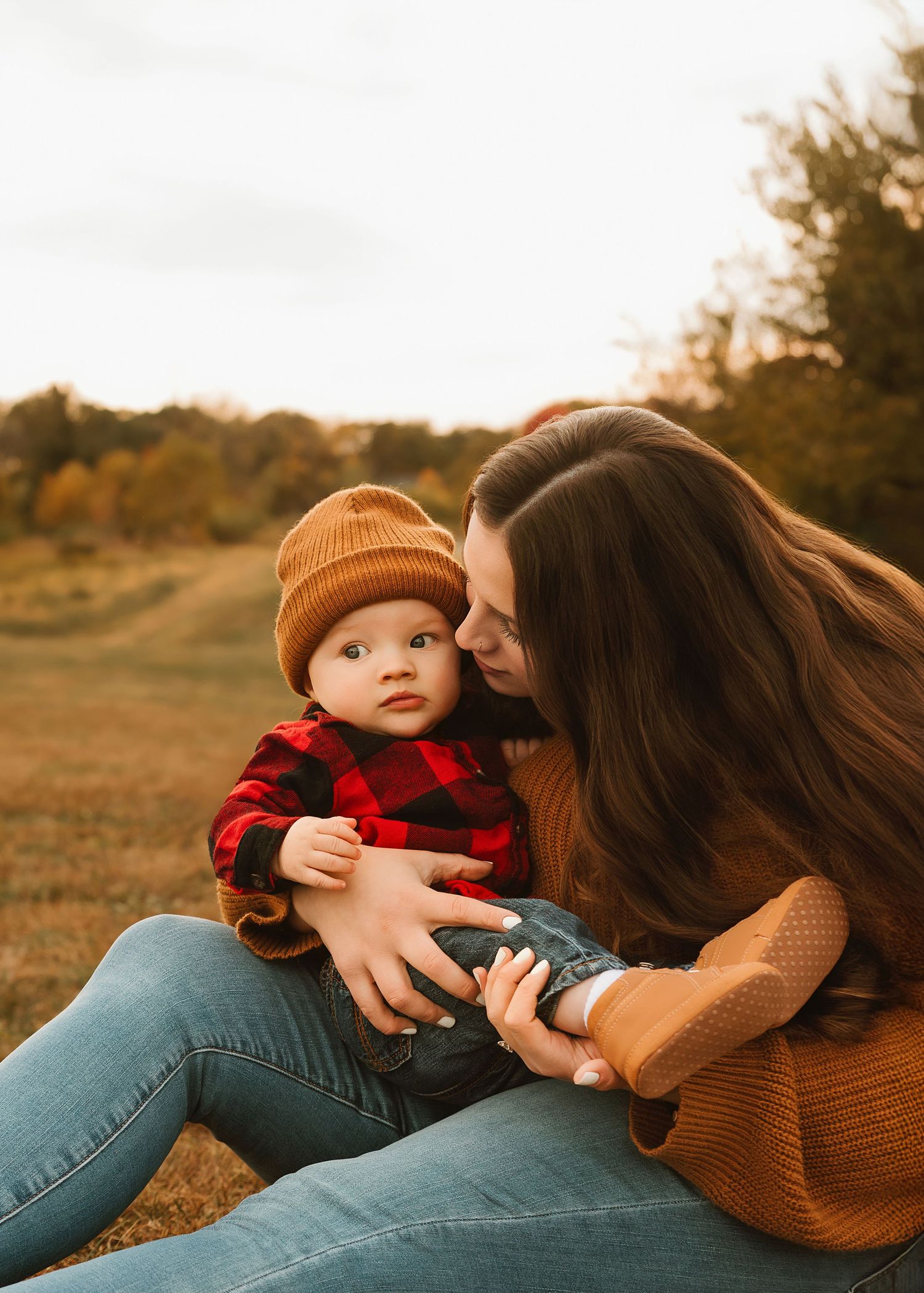 Fall family portraits at Donovan Park in Peoria, IL
