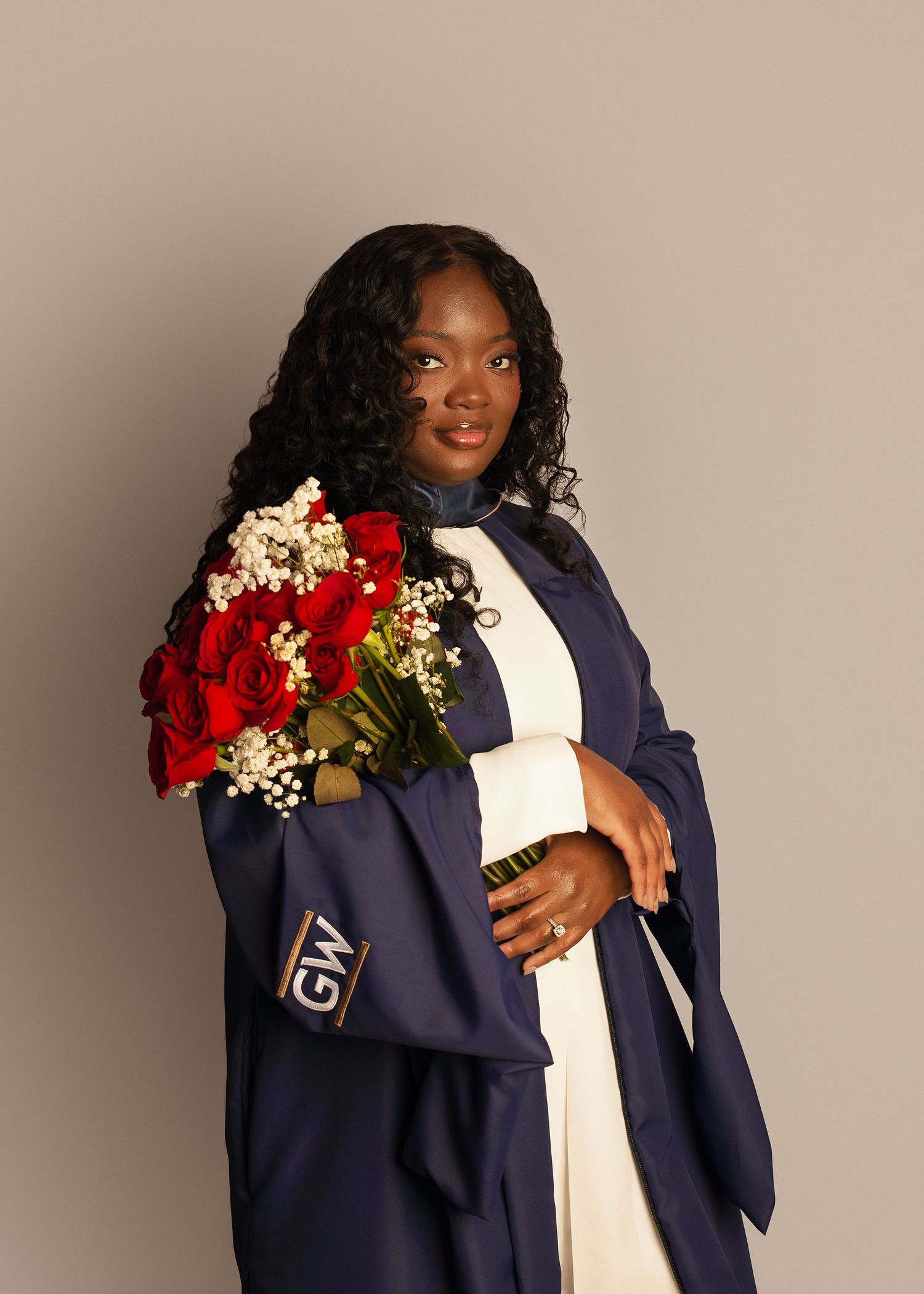 In-studio graduation session in Peoria, IL